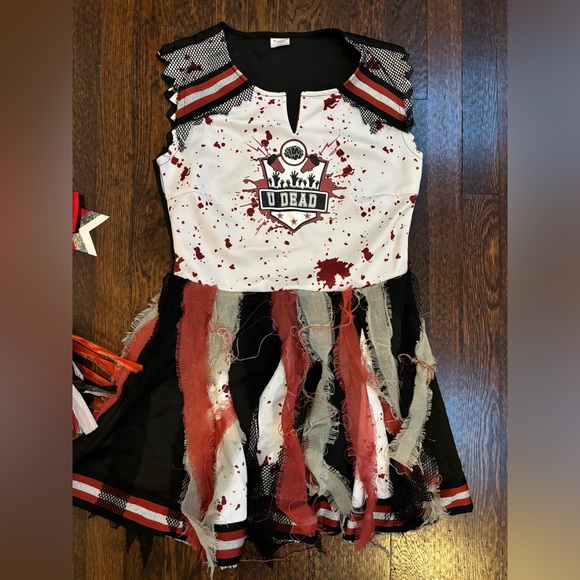 Women Spirit Halloween Zombie cheerleader costume size medium - Picture 4 of 6